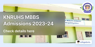 KNRUHS MBBS Admissions 2023-24: 5513 Seat Vacant under Competent Authority Quota; Check Details Here
